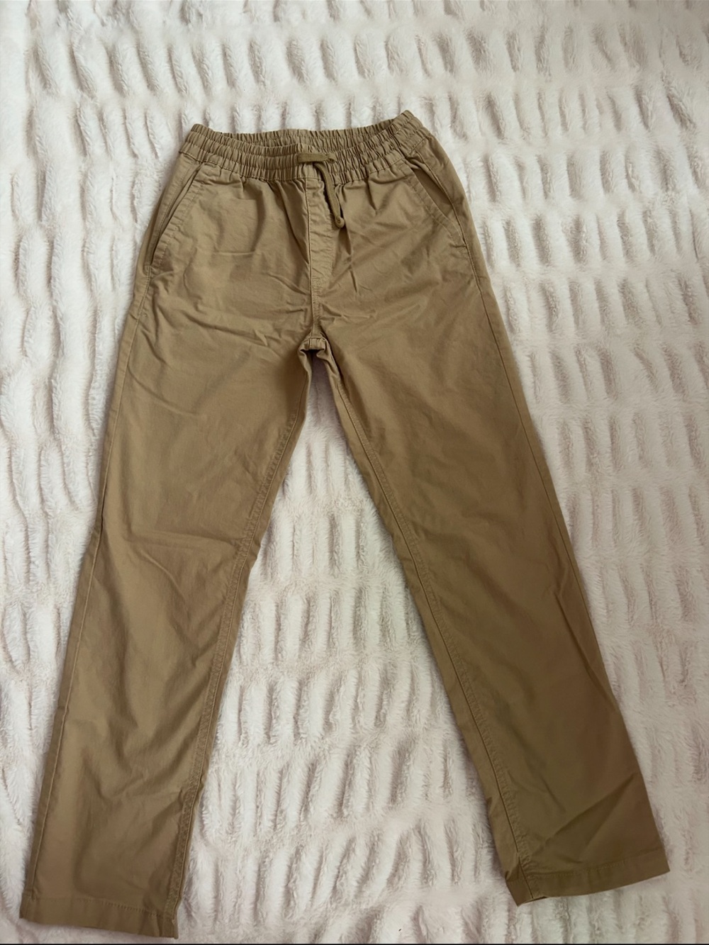 Vans Boys Khaki Elastic-Waist Chinos